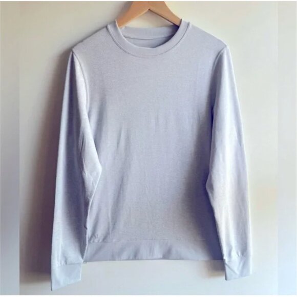 Vuori Mens Ponto Performance Dreamknit Crew Platinum Heather M - Picture 8 of 13